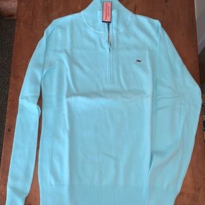Vineyard vines robins egg blue cotton sweater M